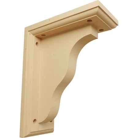 Ekena Millwork 3 1/2"W x 7"D x 9"H Hamilton Traditional Bracket, Alder BKT03X07X09HAAL